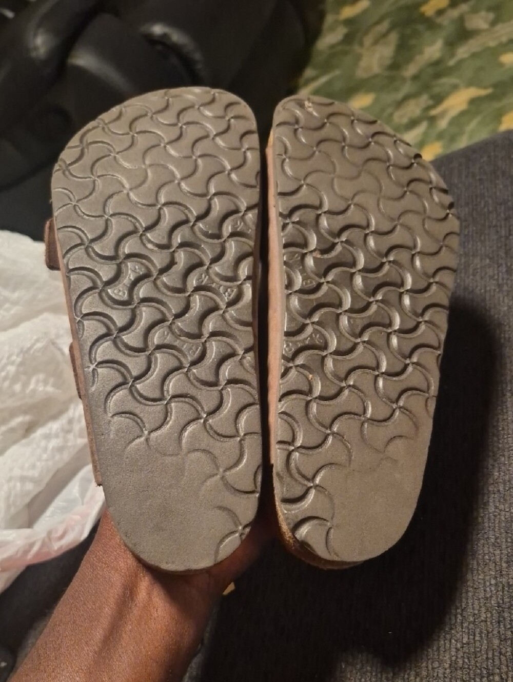 Birkenstock Brown Double Strap Leather Sandals - Picture 11 of 11